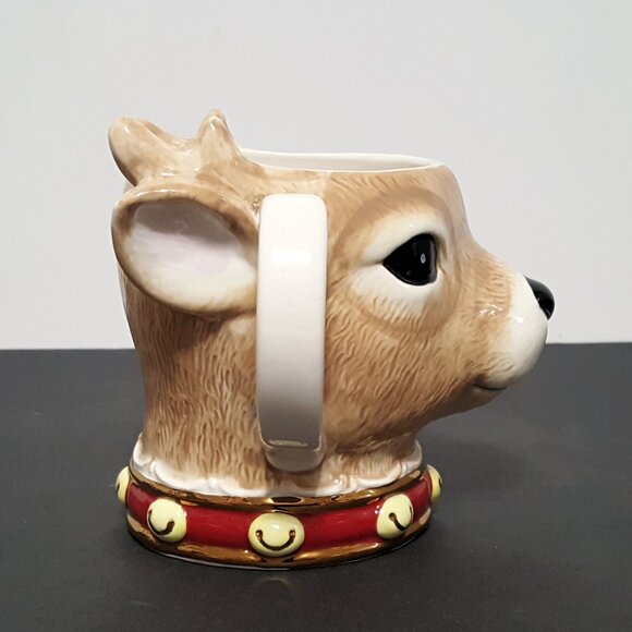 NEW RARE Williams Sonoma Twas the Night Before Christmas Reindeer Figural Mug - Picture 5 of 7